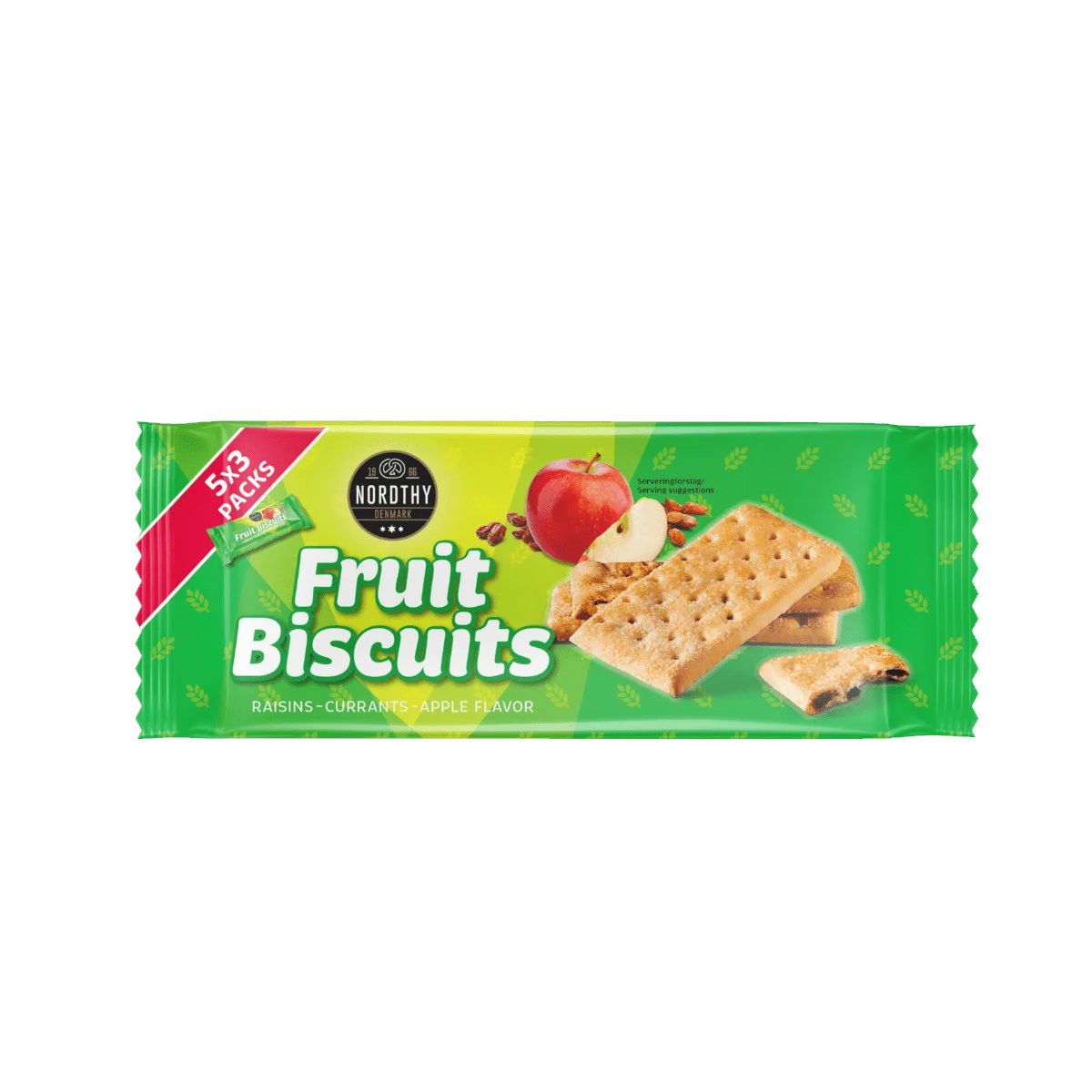 Köp Nordthy Fruit Biscuits Apple 218 g hos Med24.se